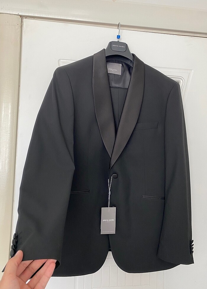 Pierre Cardin Siyah Yelekli Smokin Takım - Görsel 2