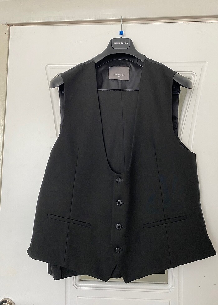 Pierre Cardin Siyah Yelekli Smokin Takım - Görsel 5