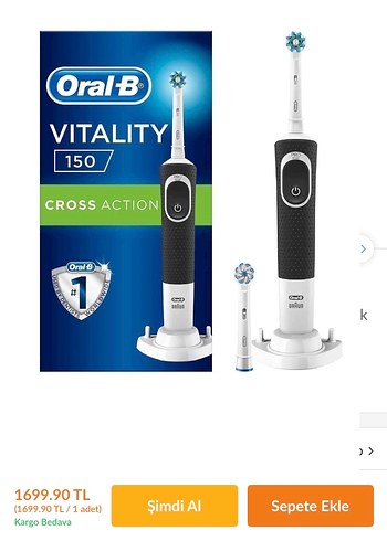 Oral-B D150 Şarjlı Diş Fırçası - Görsel 2