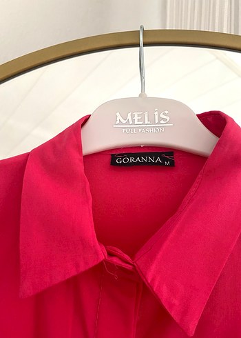 Fuşya Oversize Bayan Gömlek - Görsel 7