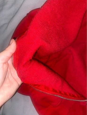 l Beden kırmızı Renk Addax Kırmızı Hoodie Kapşonlu Hırka