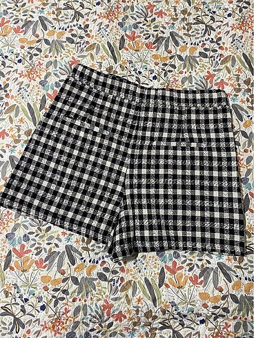 Bershka Potikare desenli şort etek