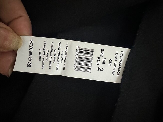 m Beden gri Renk Polo garage yelek