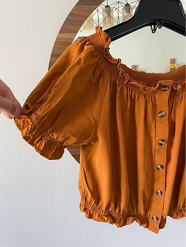 40 Beden turuncu Renk H&M Bluz