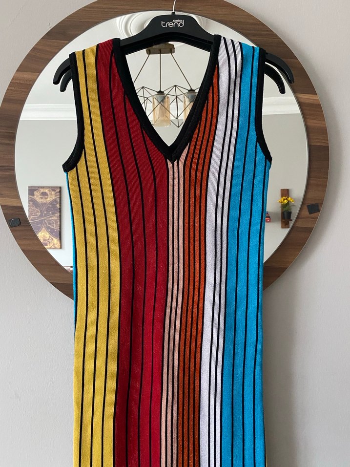 TREDYOL Renkli Elbise - Görsel 2