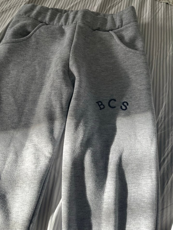 Gri Rahat Kesim erkek cocuk Eşofman Altı - Görsel 2