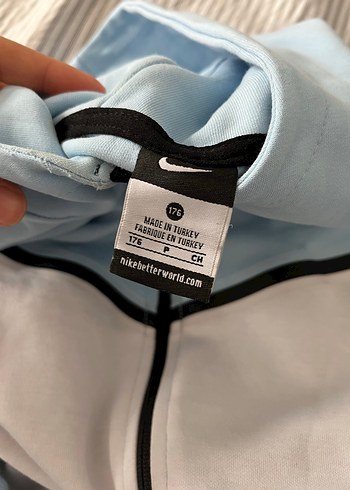 Nike tech fleece erkek açık mavi eşofman takımı - Görsel 13