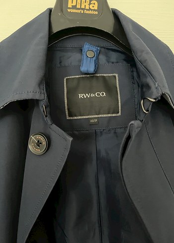 Erkek Lacivert Trençkot - Görsel 5