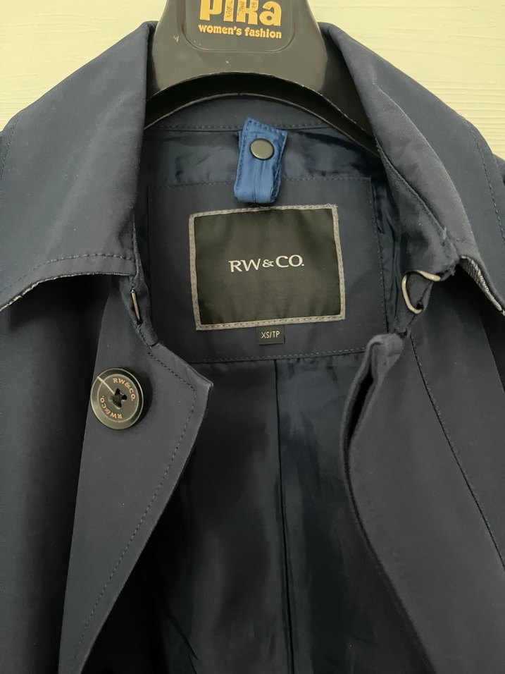 Erkek Lacivert Trençkot - Görsel 5