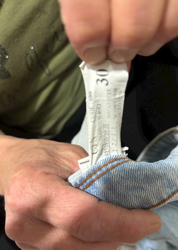 Mavi Mini Bol Kesim Kadın Denim Şort - Görsel 3