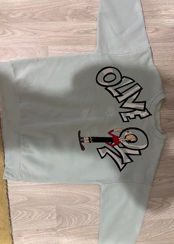 Baskılı Gri Sweatshirt - Görsel 2