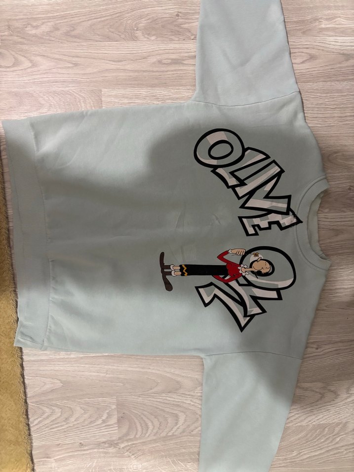 Baskılı Gri Sweatshirt - Görsel 2