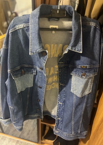 Lee Wrangler Kadın Mavi Denim Ceket Loose Fit