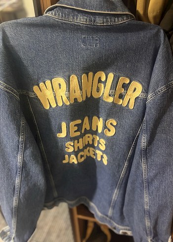 44 Beden Lee Wrangler Kadın Mavi Denim Ceket Loose Fit