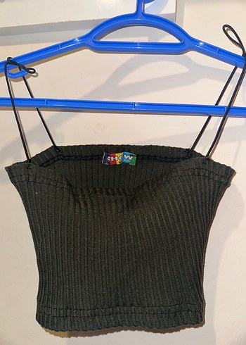 Kız Çocuk Siyah İnce Askılı Triko Atlet - Görsel 2