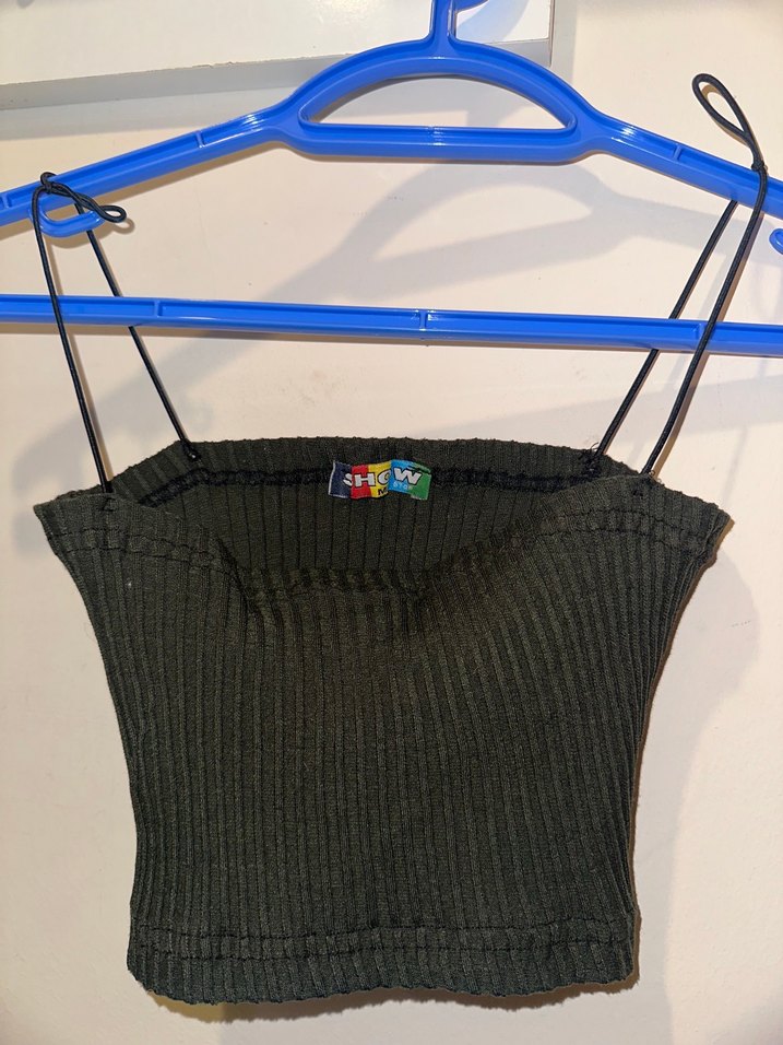 Kız Çocuk Siyah İnce Askılı Triko Atlet - Görsel 2