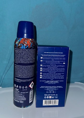 Deep Blue Erkek Parfüm ve Deodorant Seti - Görsel 3