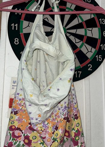 Çiçek Desenli Askılı Kız Gömlek - Görsel 3