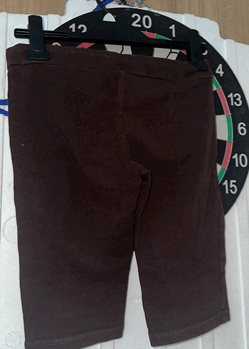 Koyu Kahverengi Kemerli Tayt - Görsel 2