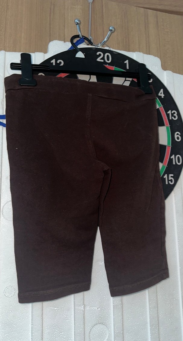 Koyu Kahverengi Kemerli Tayt - Görsel 2