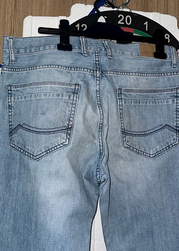 Mavi Bol Kesim Midi Boy Kadın Kot Pantolon - Görsel 5