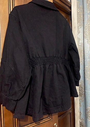 Siyah Kemerli Midi Kadın Ceket - Görsel 3