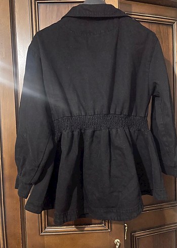 Siyah Kemerli Midi Kadın Ceket - Görsel 4