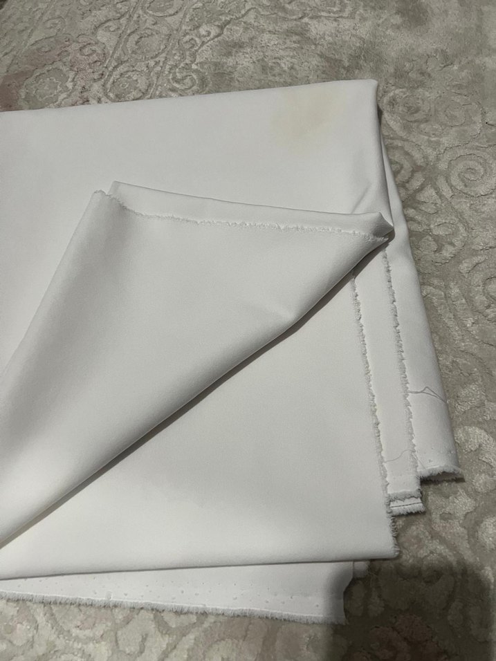 Kahverengi beyaz kumaş elbise olabilir herşey olur - Görsel 3