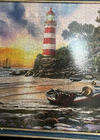 Çok Renkli Deniz Feneri Temalı Puzzle - Görsel 4