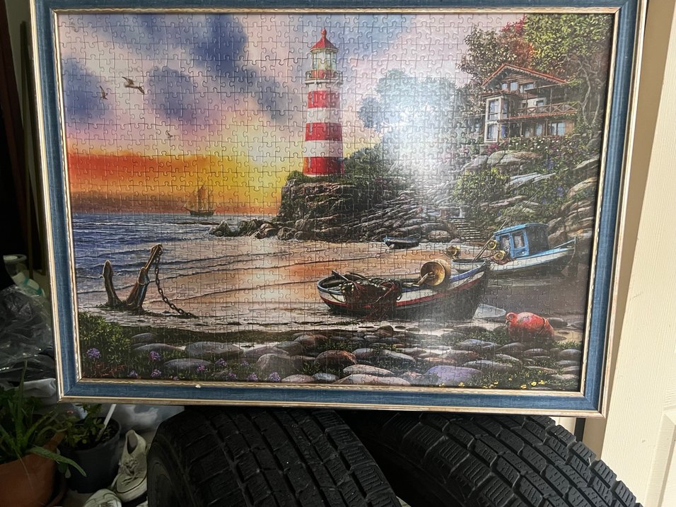 Çok Renkli Deniz Feneri Temalı Puzzle - Görsel 3