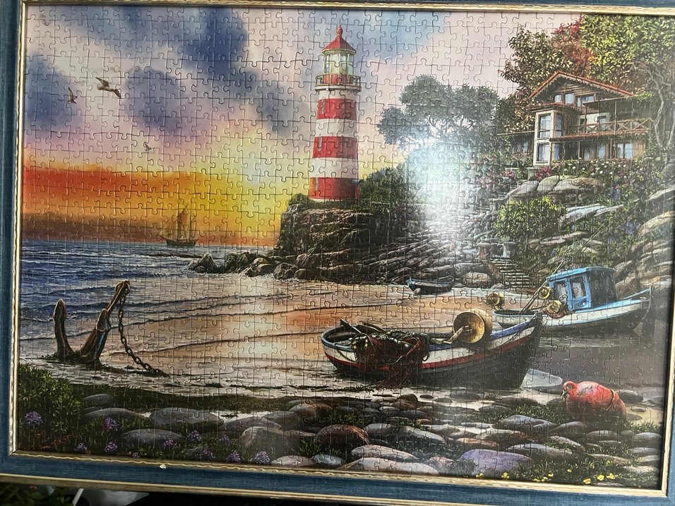 Çok Renkli Deniz Feneri Temalı Puzzle - Görsel 4