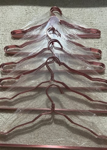 Pembe Parlak Metal Askı Seti - Görsel 2