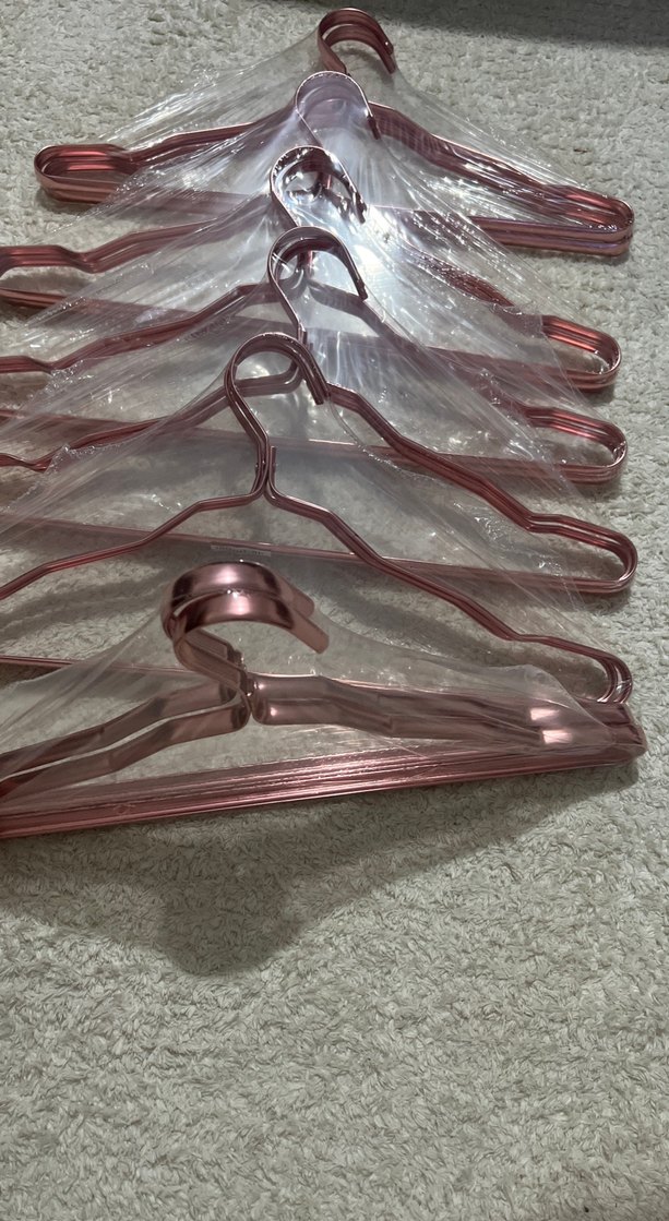 Pembe Parlak Metal Askı Seti - Görsel 4