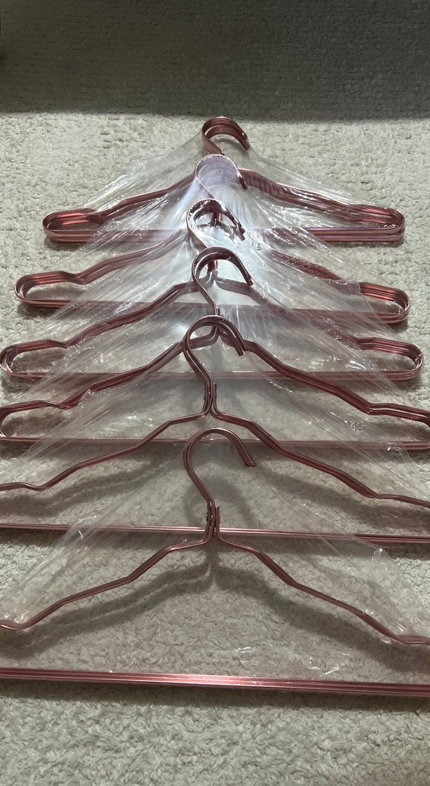 Pembe Parlak Metal Askı Seti - Görsel 2