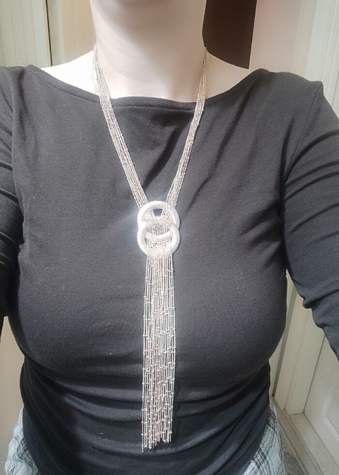 Altın renkli kolye - Görsel 2