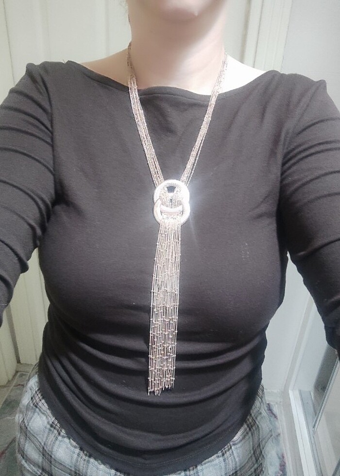 Altın renkli kolye - Görsel 3