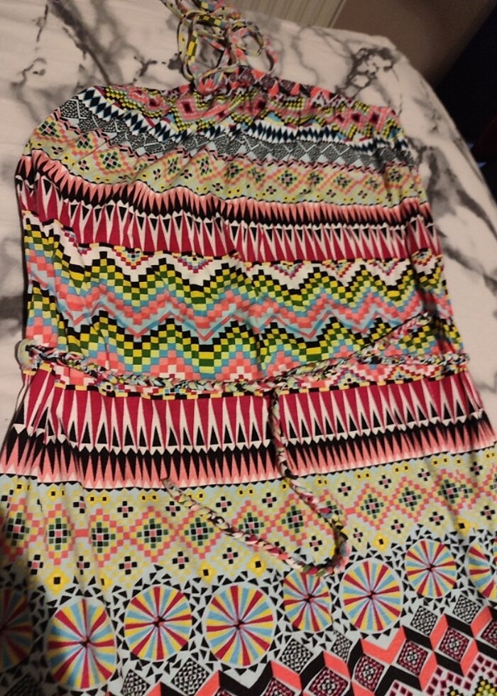 M beden straplez elbise - Görsel 3