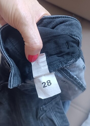 Diğer Likralı, dar, orta bel kot pantolon