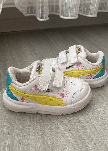 Kız Çocuk Beyaz Cırt Cırtlı Sneaker - Görsel 4