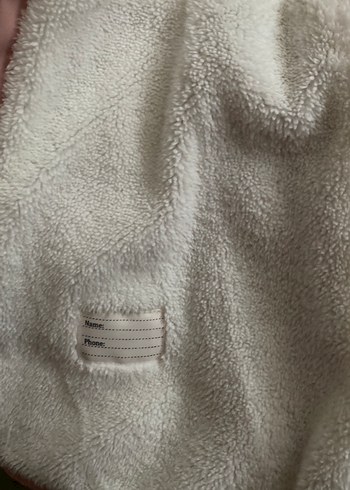 Kız Çocuk Pembe Desenli Polar Bornoz - Görsel 2