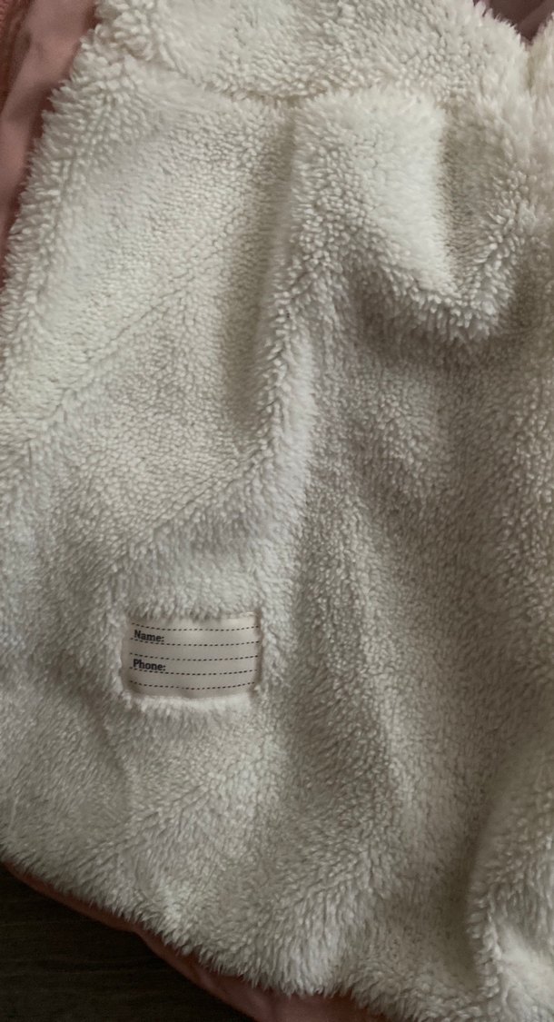 Kız Çocuk Pembe Desenli Polar Bornoz - Görsel 2