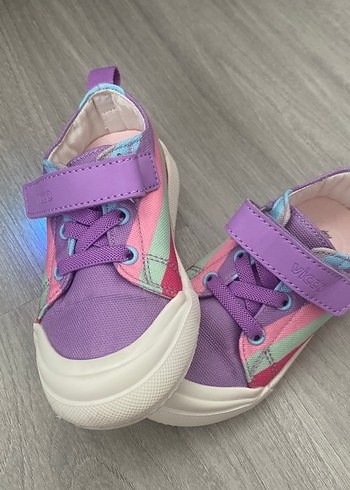 Kız Çocuk Renkli Bağcıksız Spor Ayakkabı - Görsel 4