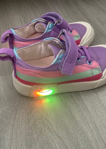 Kız Çocuk Renkli Bağcıksız Spor Ayakkabı - Görsel 2