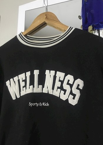 Diğer Siyah Baskılı Kadın Sweatshirt