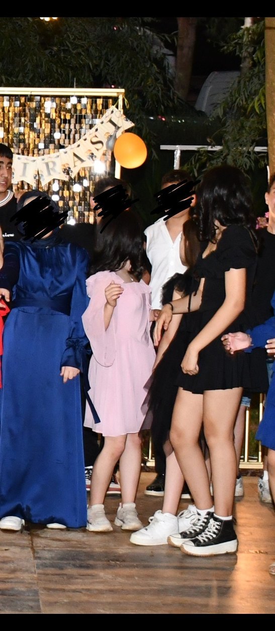 Pudra Pembe Straplez Uzun Kollu Midi Elbise - Görsel 3