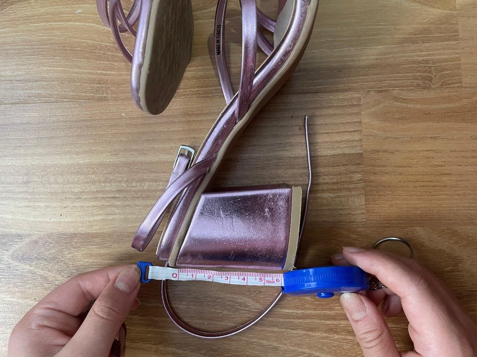 pembe&mor arası topuklu ayakkabı - Görsel 3