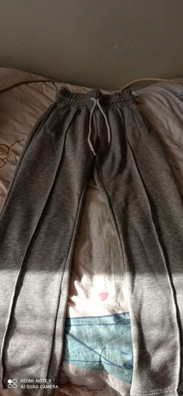 Gri Rahat Kesim Kadın Eşofman Altı - Görsel 2