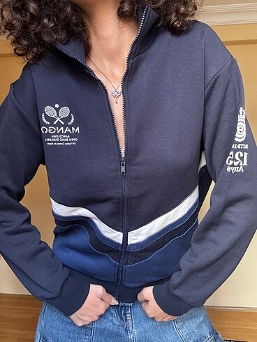 Mango fermuarlı sweatshirt