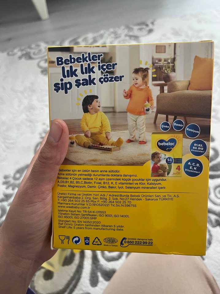 Bebelac Sarı Akıtmaz Kulplu Bardak 240 ml - Görsel 3