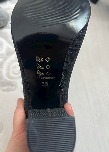 Siyah Yılan Desenli Stiletto Topuklu Kadın Ayakkabı - Görsel 6